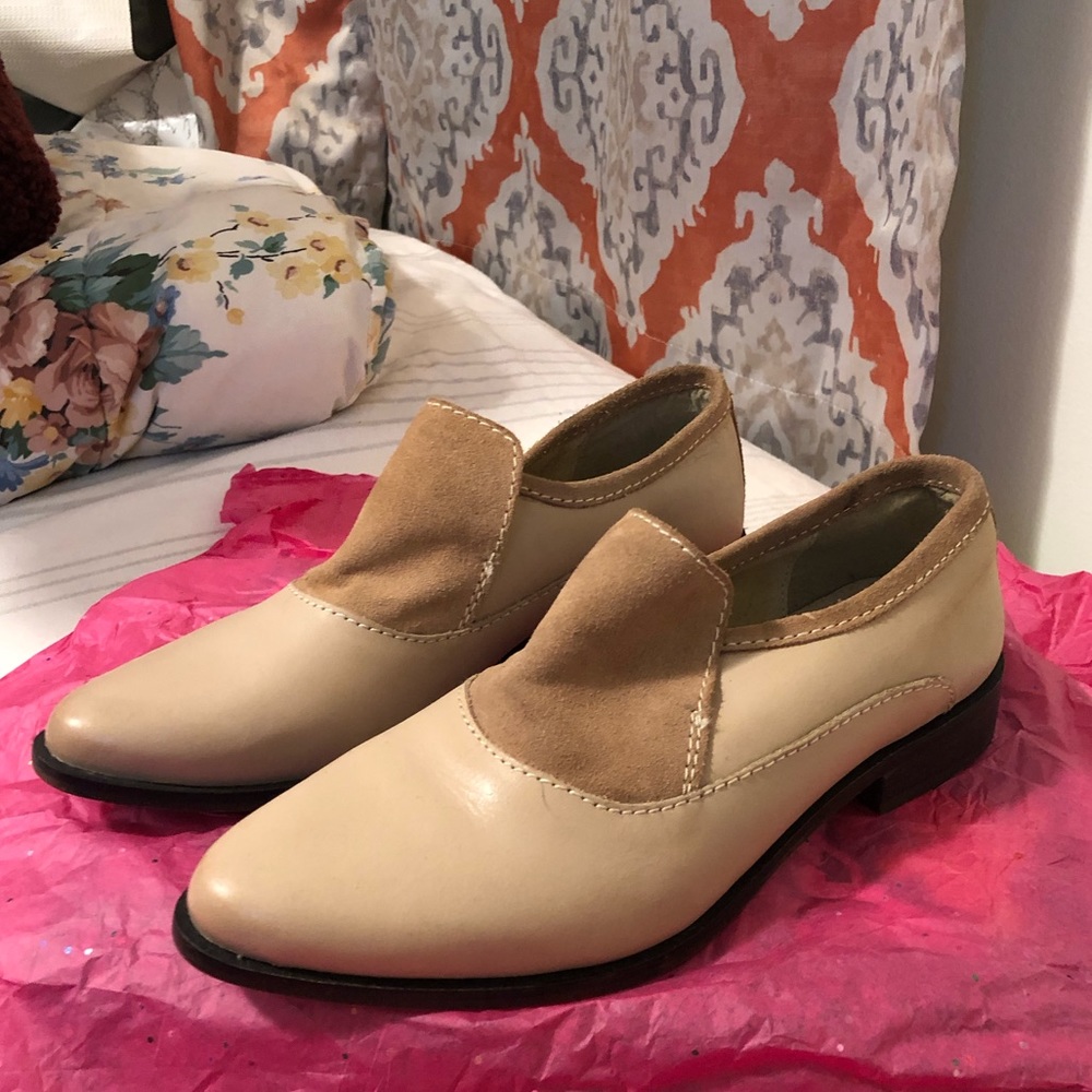 Free people pink Brady loafers size 6.5